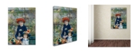 Trademark Global Renoir 'Two Sisters On The Terrace 2' Canvas Art - 19" x 14" x 2"